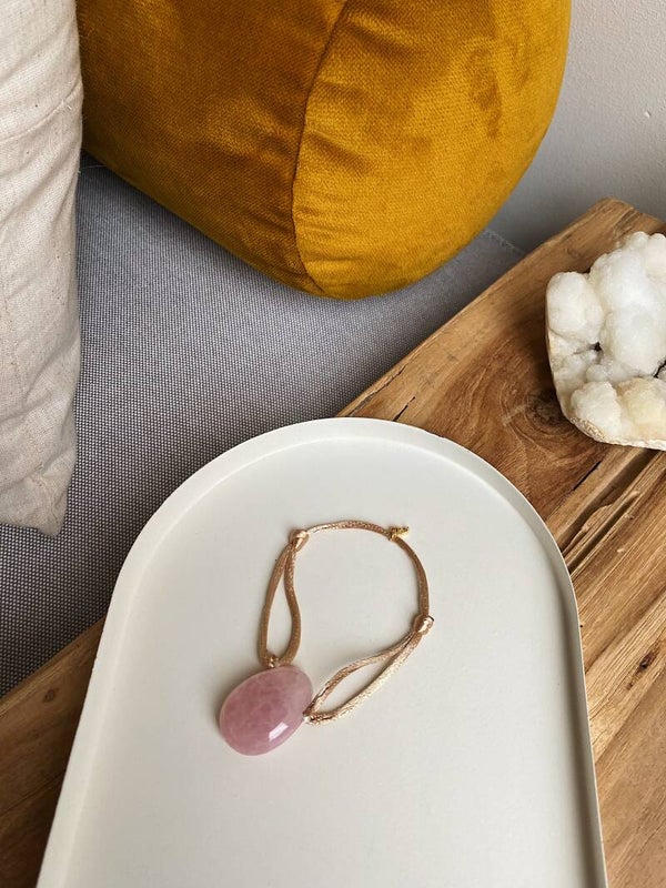 Satin Bracelet Rose Quartz
