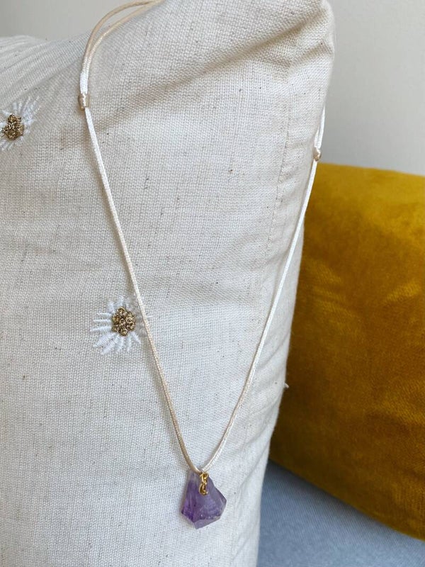 Satin Necklace Amethyst
