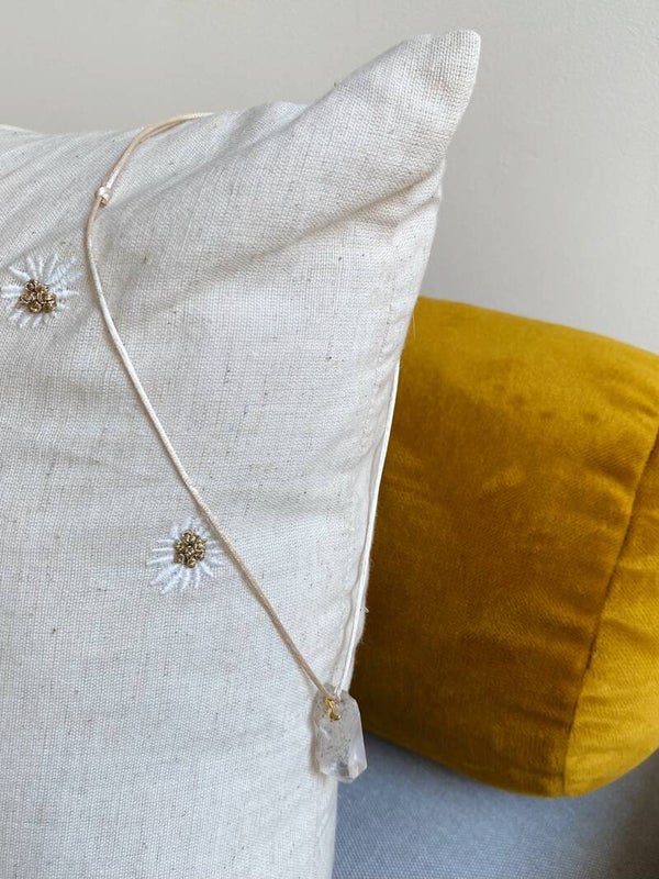 Satin Necklace Rock Crystal