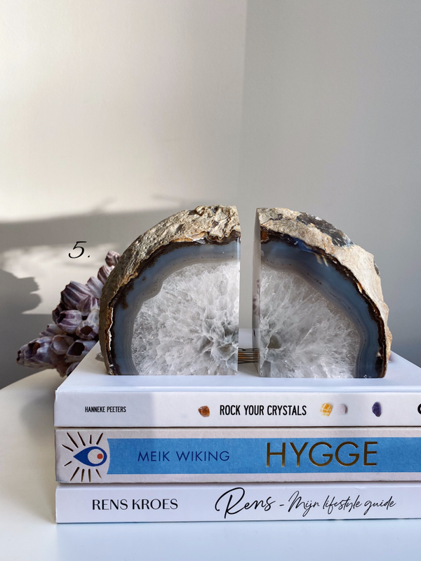 Agate Bookends
