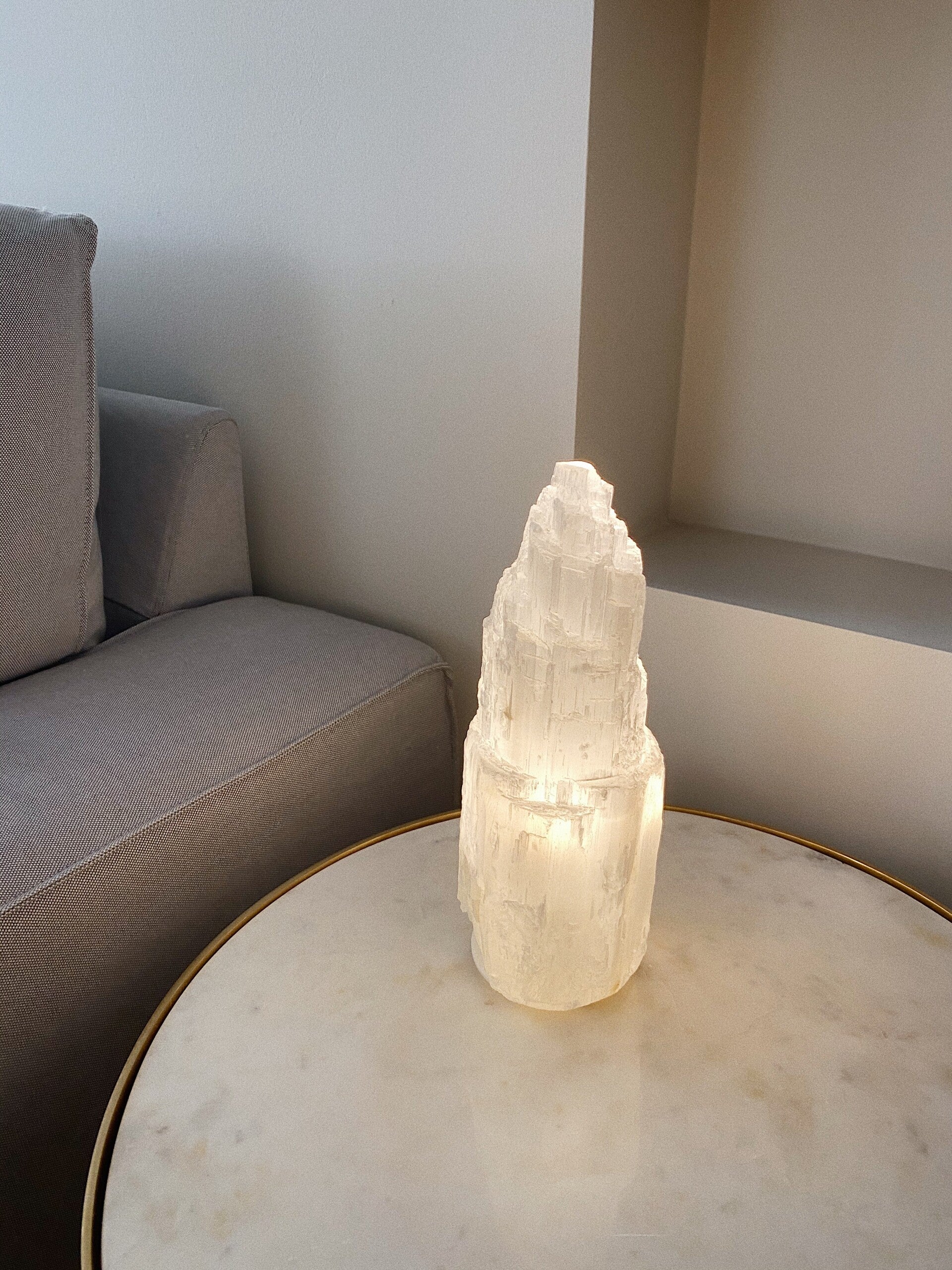Selenite Lamp