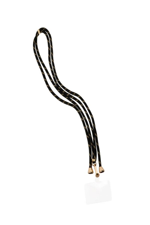 TELEFOONKOORD LANG TOUW - ZWART