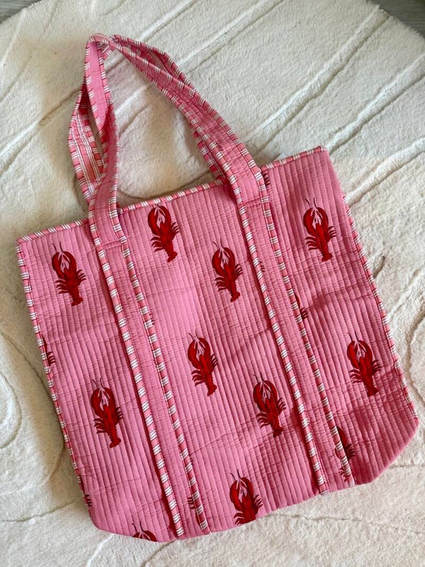 SHOPPER FIEN - ROZE/ROOD