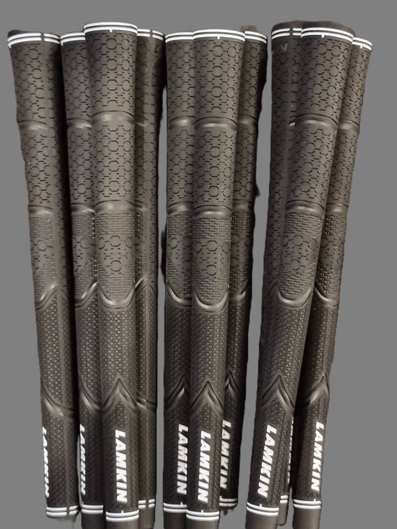 1pc Lamkin Golf Grip - Premium Anti Slip - Black - Std - All weather condition