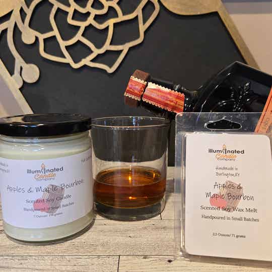 Apples and Maple Bourbon Scented Soy - Best Seller, Warm & Cozy