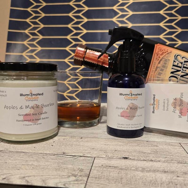 Apples and Maple Bourbon Scented Soy - Best Seller, Warm & Cozy