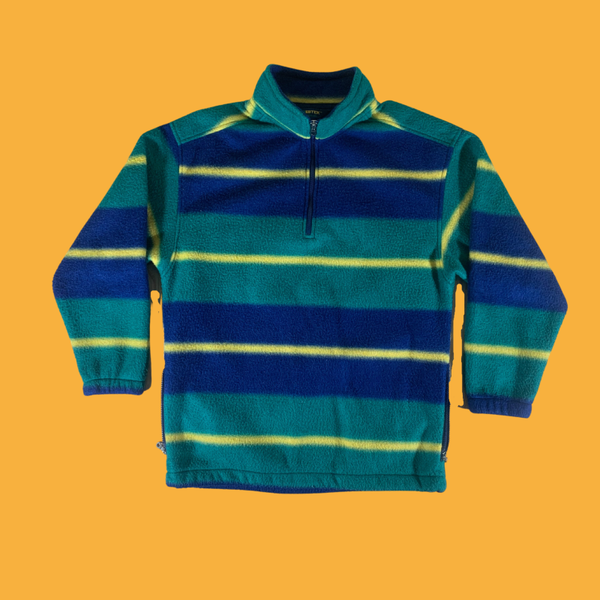 (S) Vintage Multicolored EB Tek Fleece Pullover