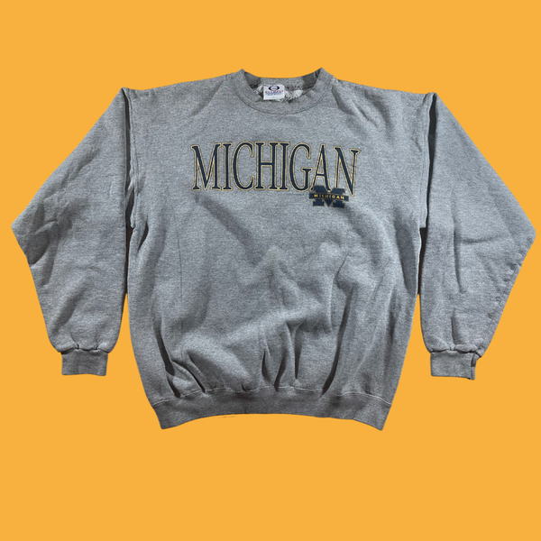 (L) Vintage University of Michigan Crewneck