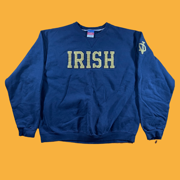 (XL) Vintage Notre Dame Crewneck