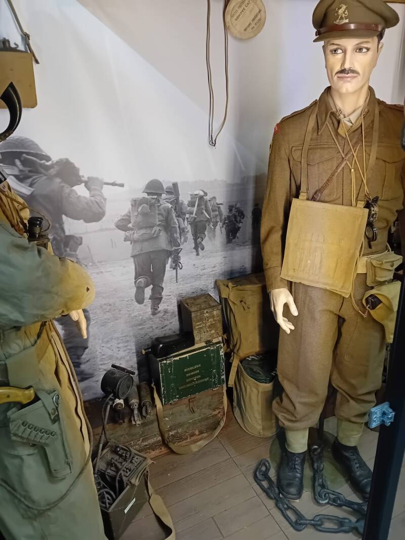 Diorama met R.C. Stockley