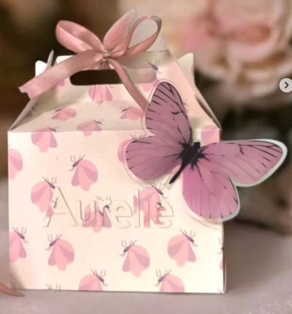 Cadeaudoosje – Vlinderdesign met naam