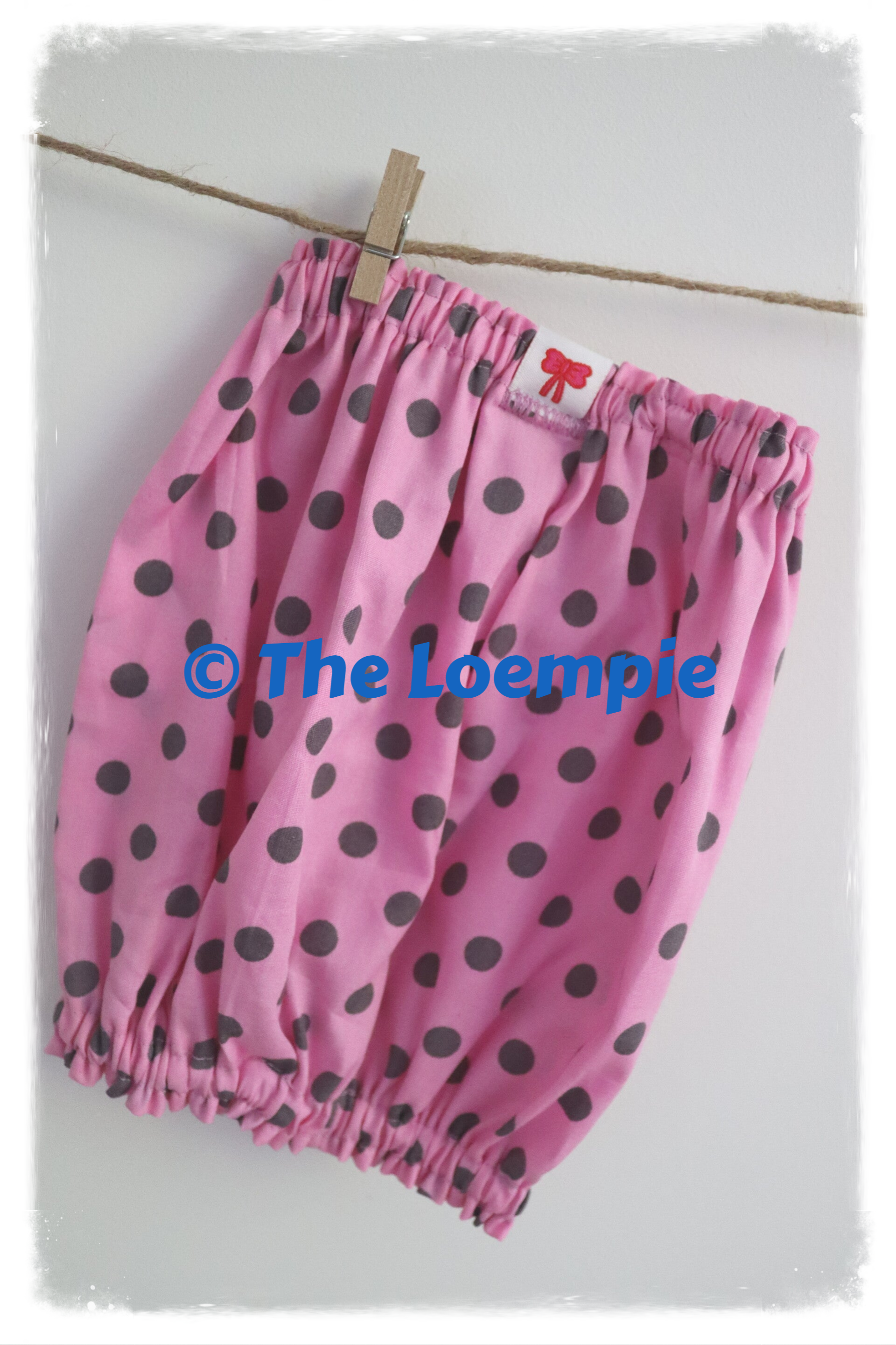 The Pink And Grey Polkadot Snood