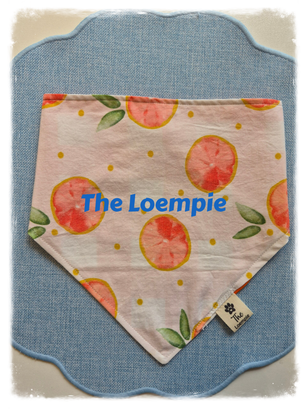 The Grape Fruit & Orange Gingham Bandana
