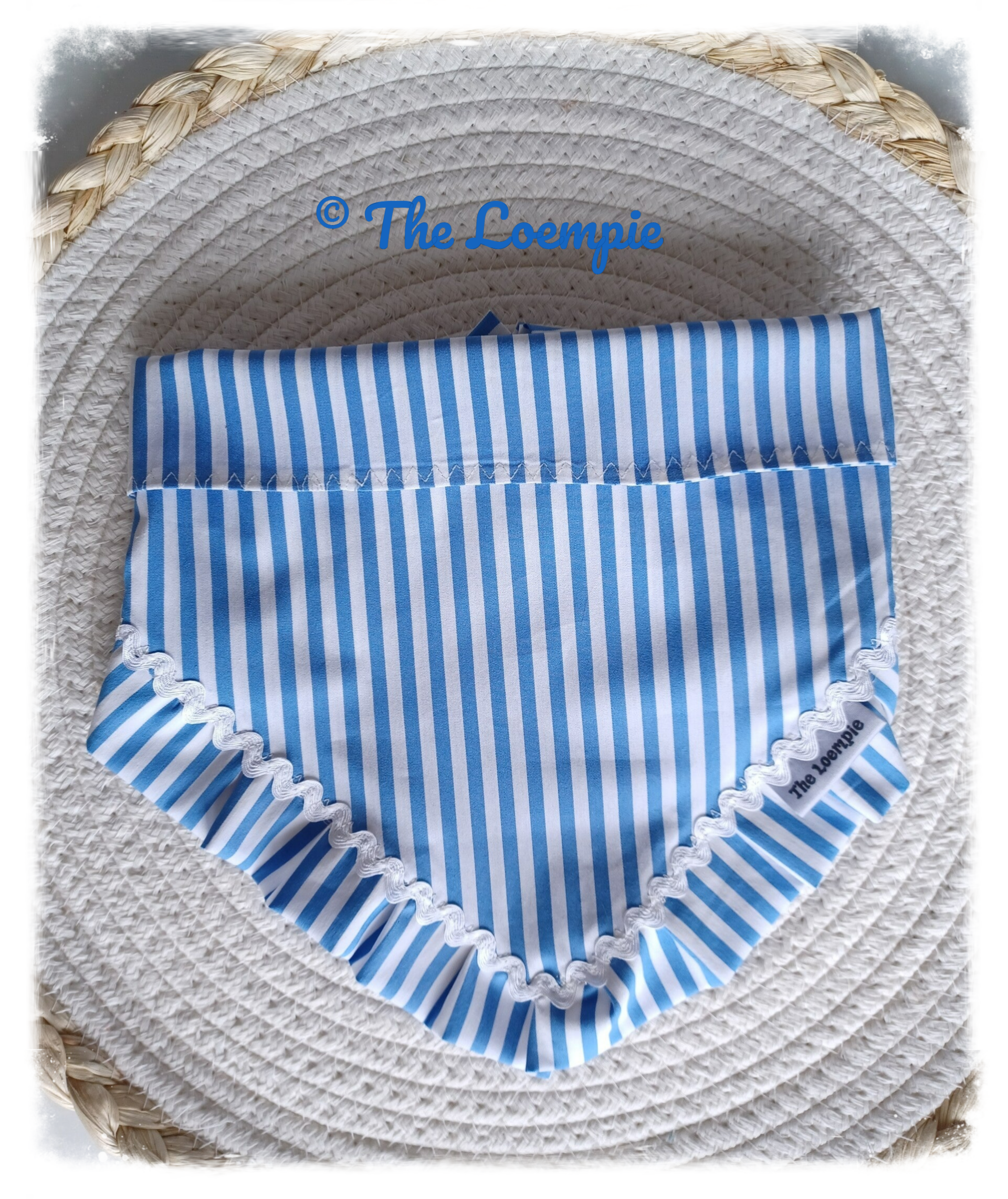 The Blue White Stripes Bandana