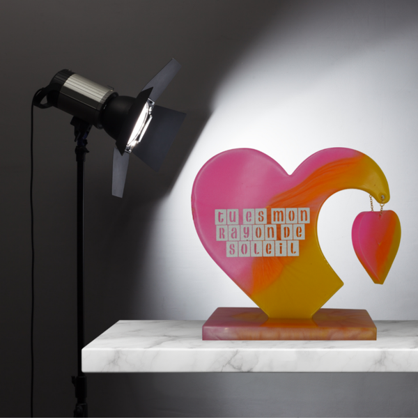 Coeur sur socle Candy
