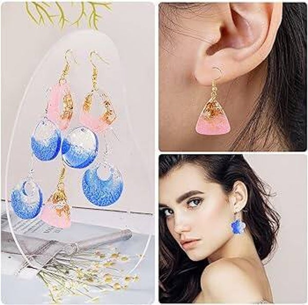 Boucles d'Oreilles en Résine d'époxy Artisanales et Personnalisable