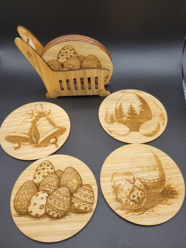 4 x Dessous de verre avec support