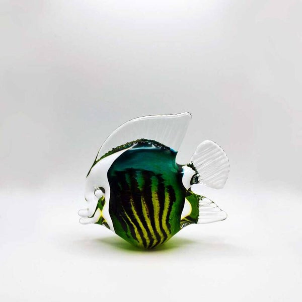 Discusvis, Boheems kristal, H. 10cm