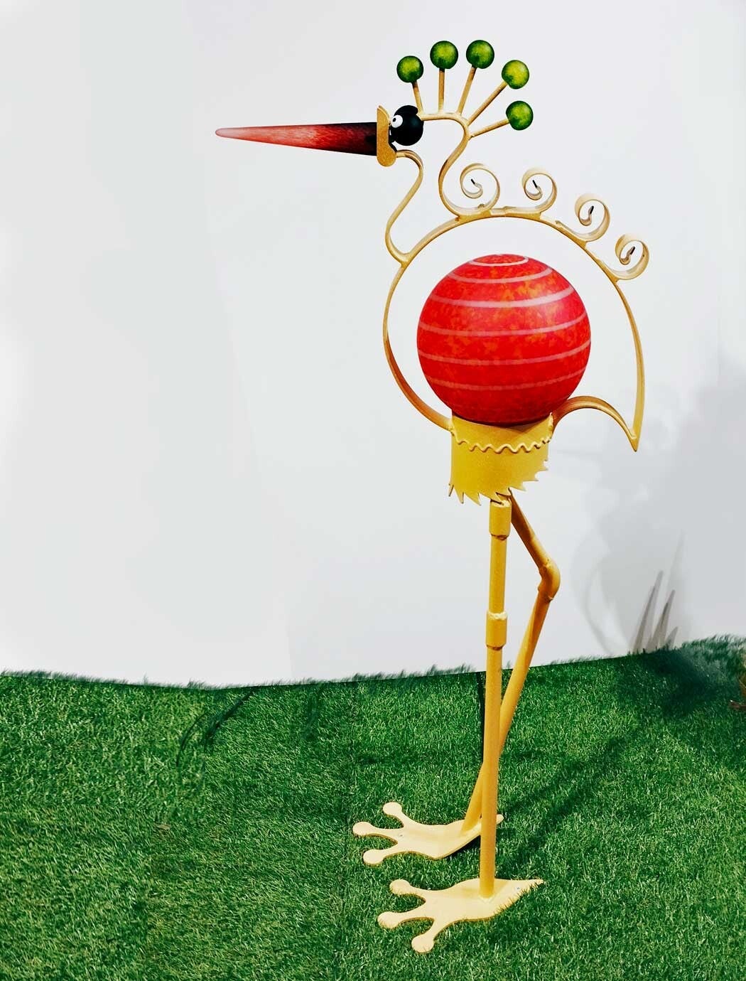 Heron rood-oranje - glasstudio Borowski