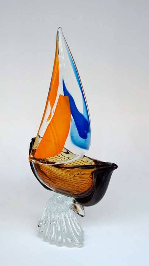 Zeilboot , Henryk Rysz, glaskunst