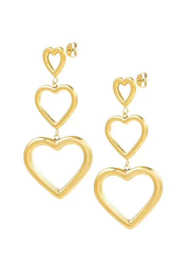 Oorbel Hartjes Goud