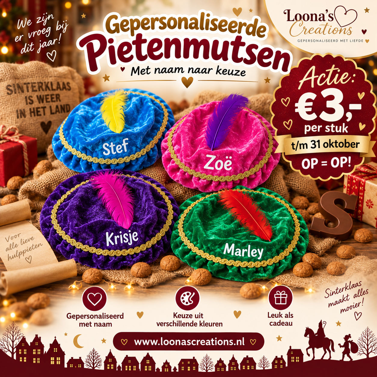 Gepersonaliseerde Pietenmuts