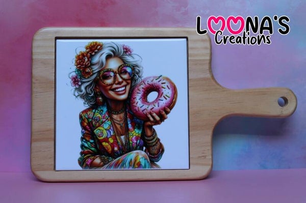 Plank Vrouw met donut