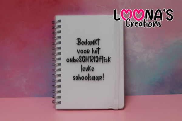 Bedankt voor het onbeschrijflijk leuke schooljaar