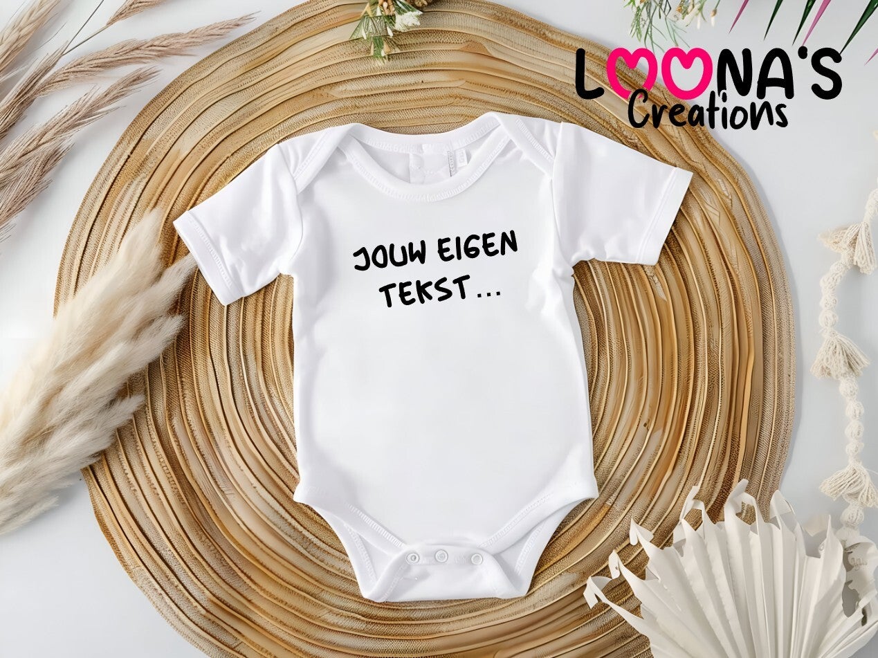 Romper met eigen tekst