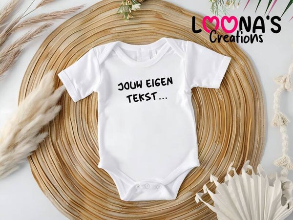 Romper met eigen tekst