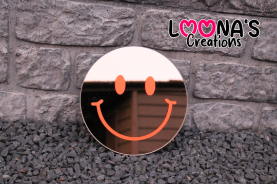 Spiegel met smiley