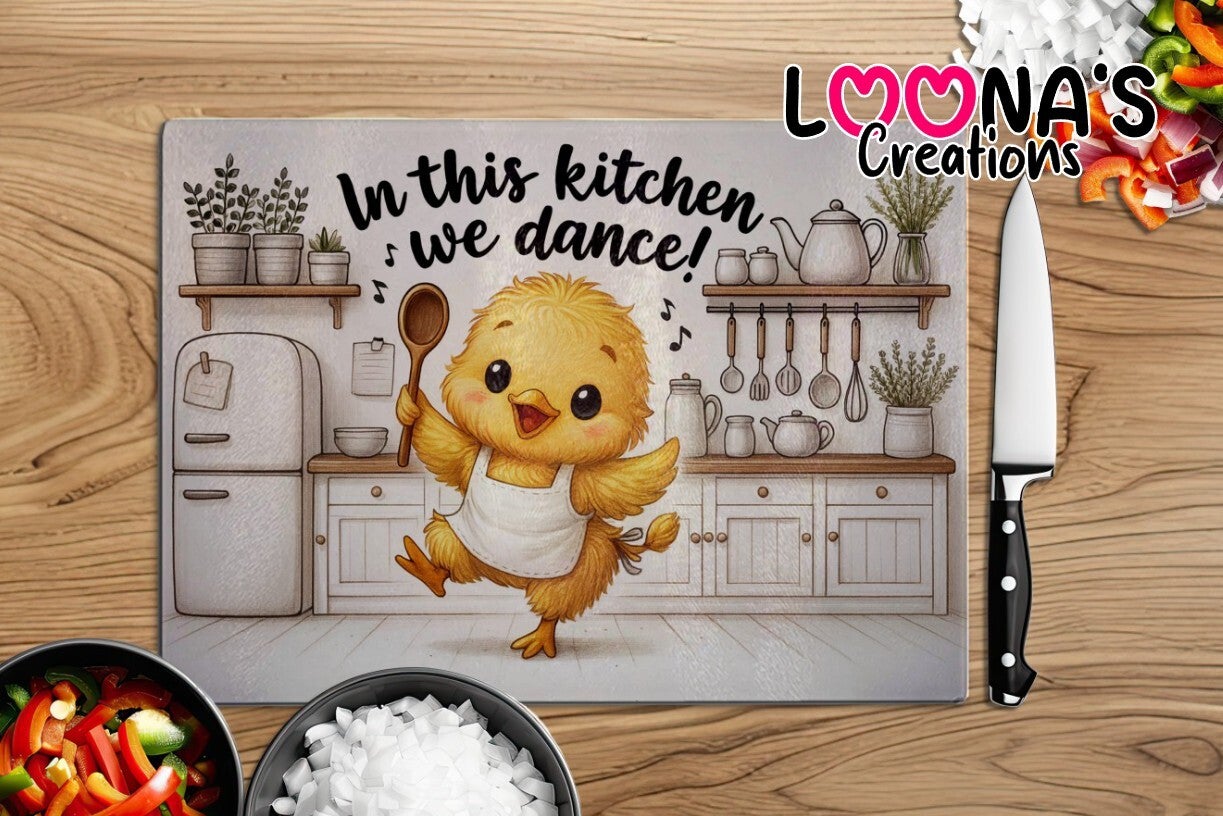 Snijplank - In this kitchen we dance!