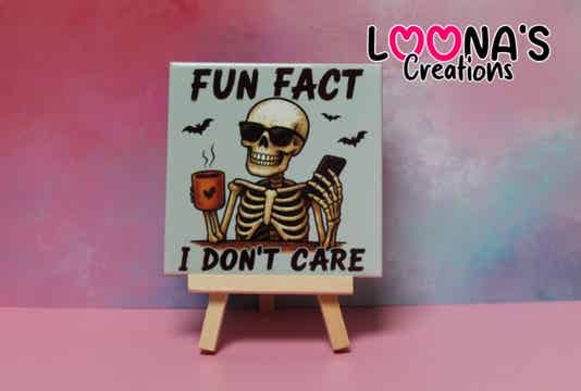 Tegel - Halloween skelet