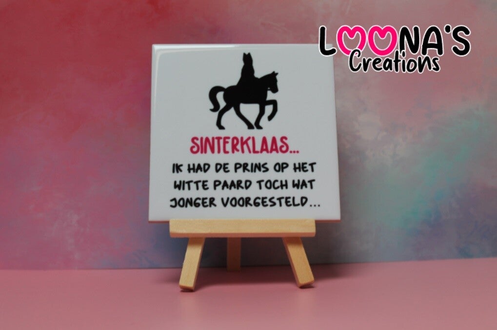 Tegel - Sinterklaas op het witte paard