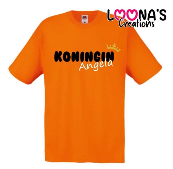 T-Shirt - Koningin met naam