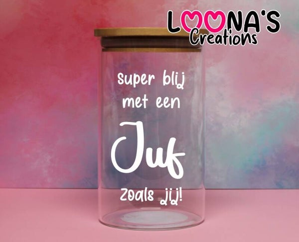 Voorraad pot voor juf of meester