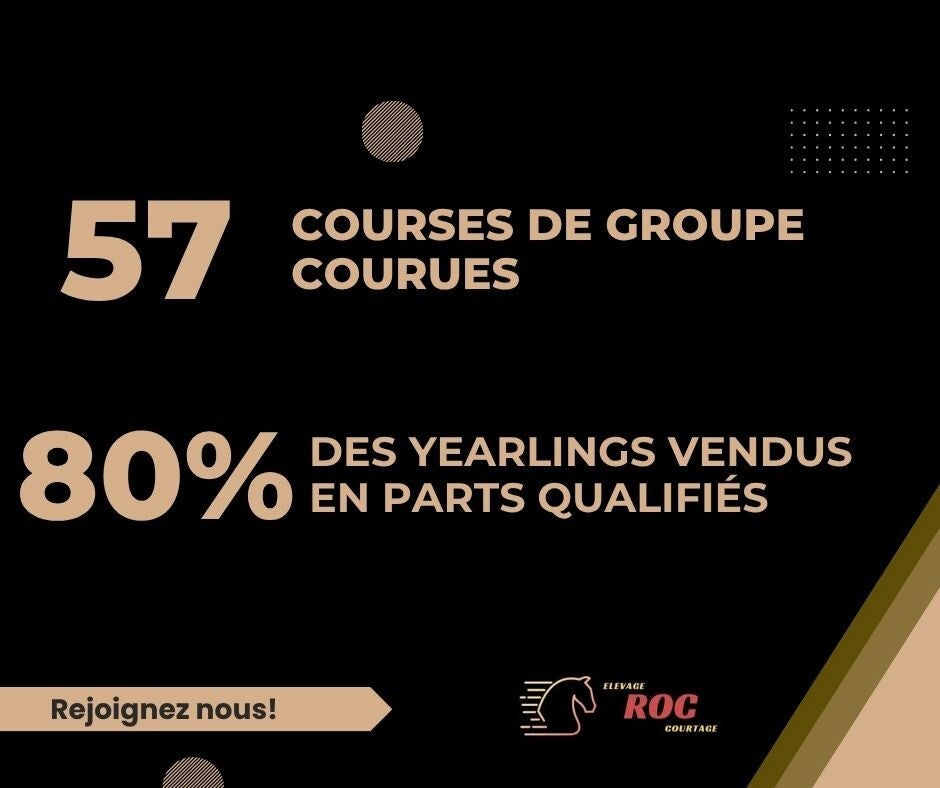 chevaux qualifiés, vendu en part, course de groupe