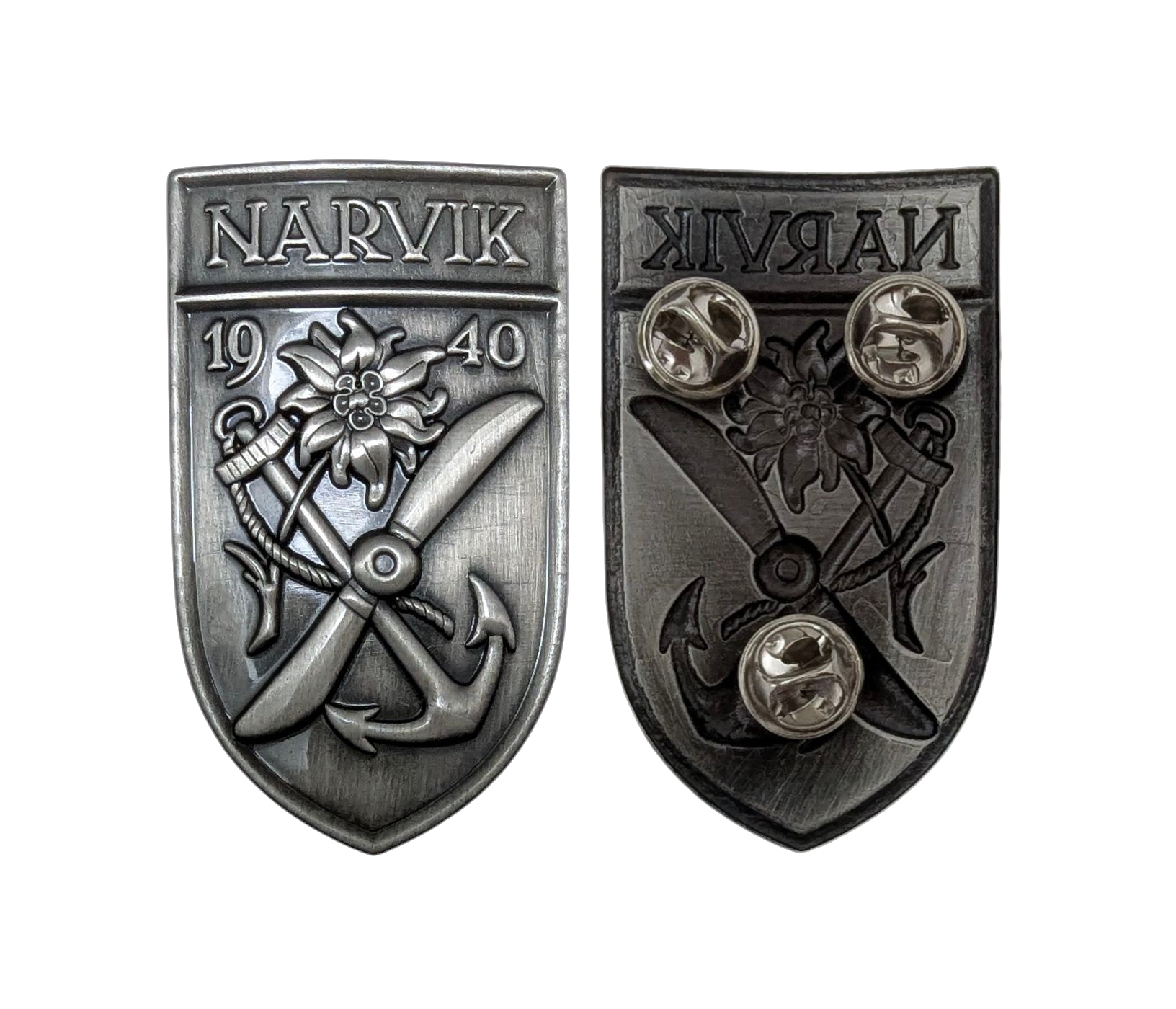 Ärmelschild Narvik (Silber)