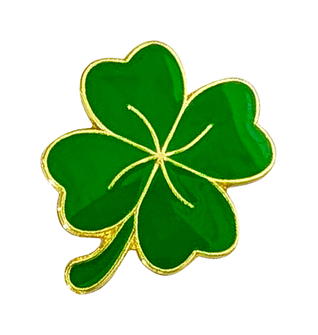 Glücksbringer Kleeblatt (Pin)