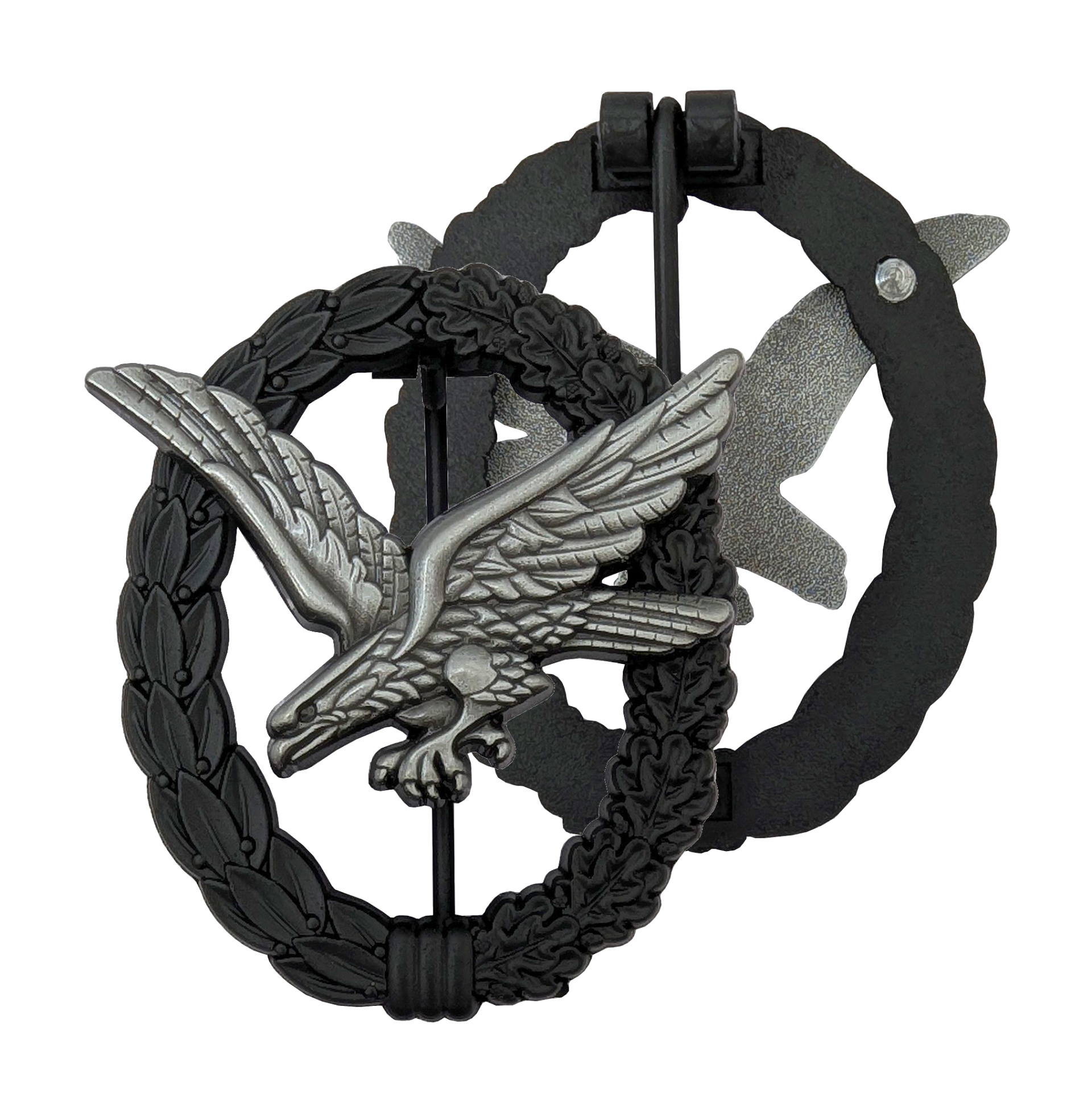 Fliegrschützenabzeichen der Luftwaffe (ohne Blitzbündel mit schwarzem Kranz)