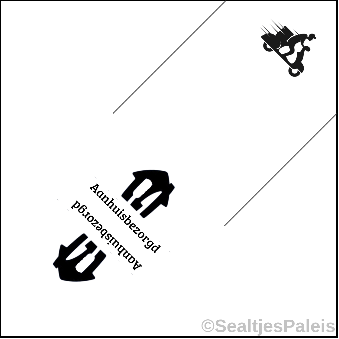 Sealtjes 95 x 95 mm -  Aanhuisbezorgd