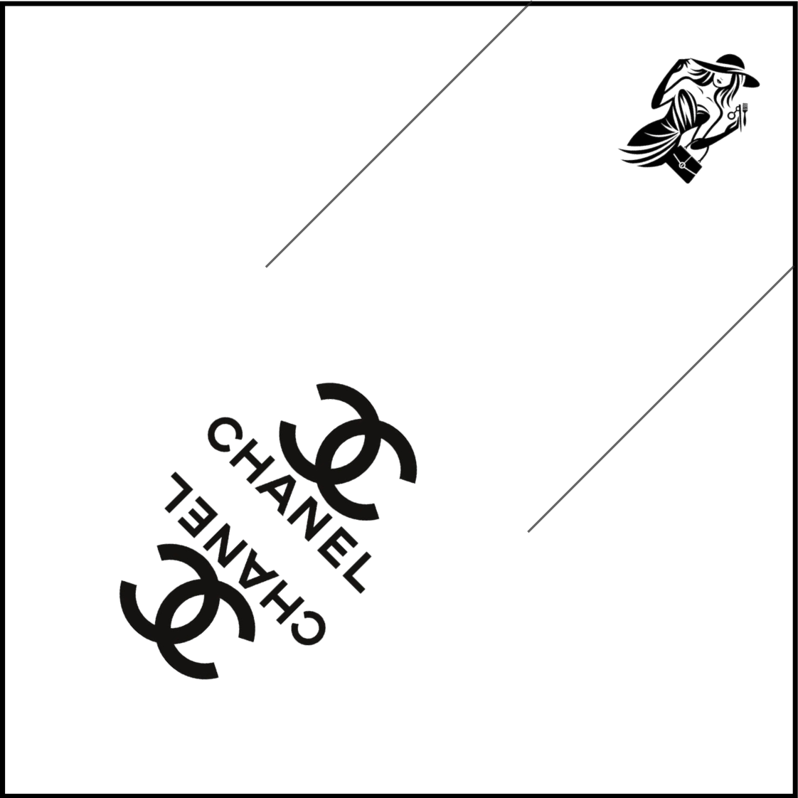 Sealtjes 95 x 95 mm -  Chanel
