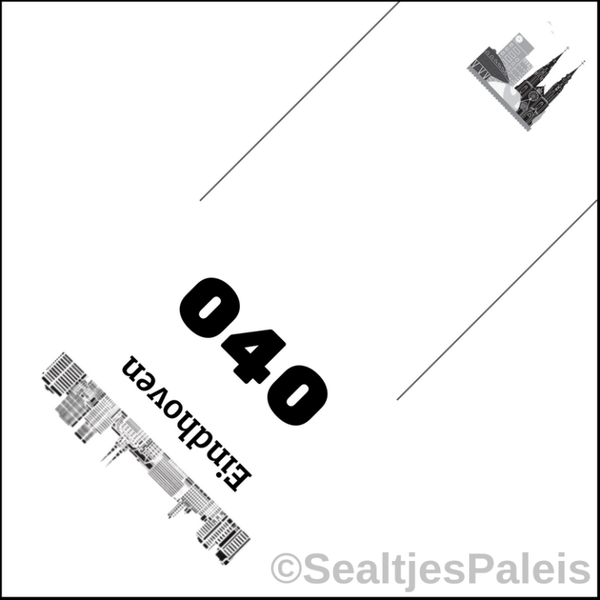 Sealtjes 95 x 95 mm -  Eindhoven 040