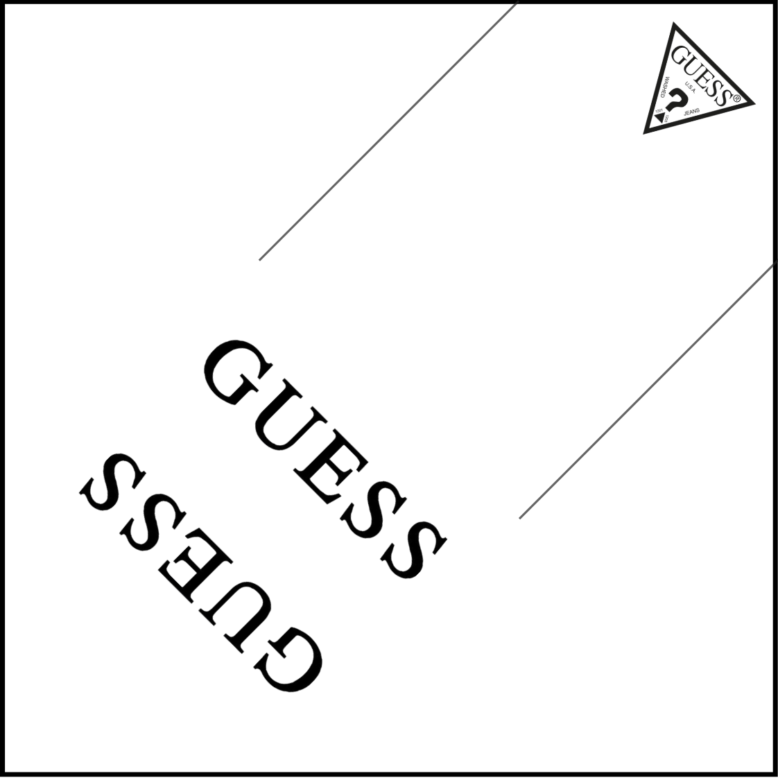 Sealtjes 95 x 95 mm -  Guess
