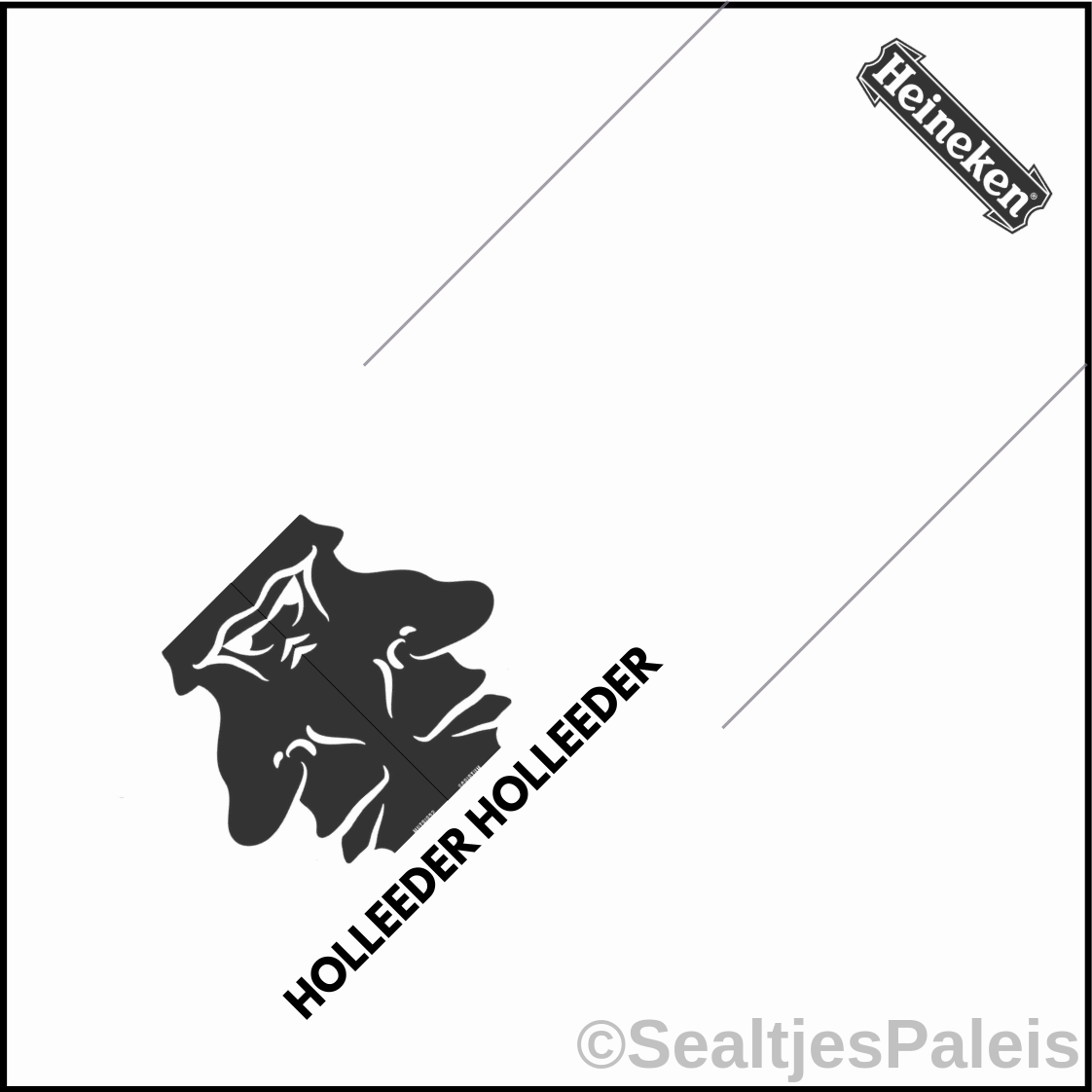 Sealtjes 95 x 95 mm -  Holleeder