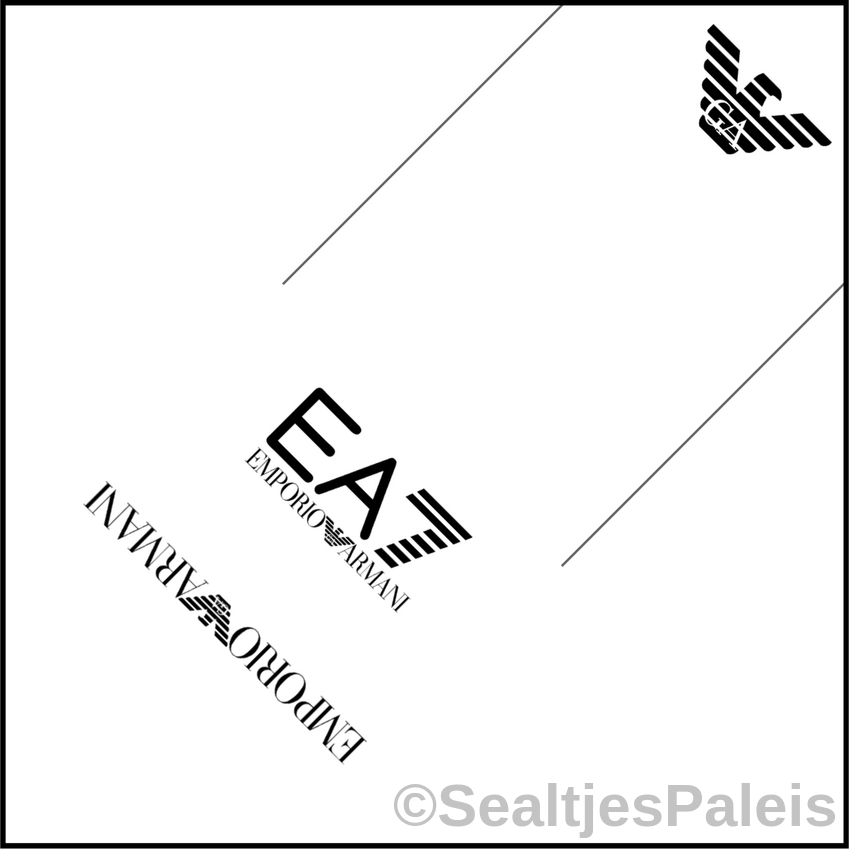 Sealtjes 95 x 95 mm -  Armani