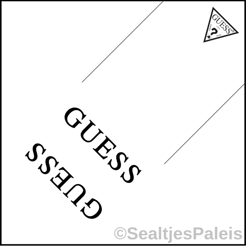 Sealtjes 95 x 95 mm -  Guess