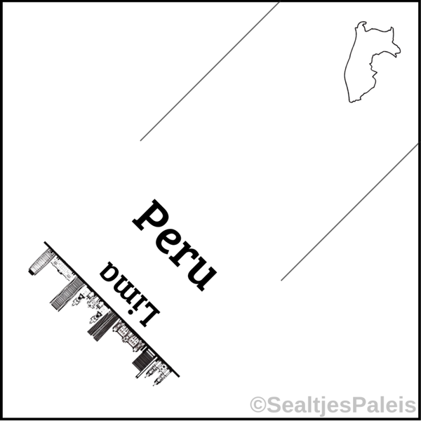 Sealtjes 95 x 95 mm -  Peru