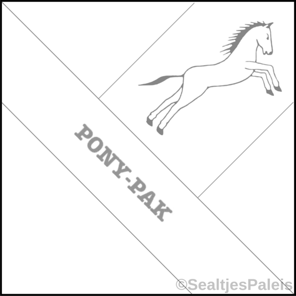 Sealtjes 95 x 95 mm - Ponypack