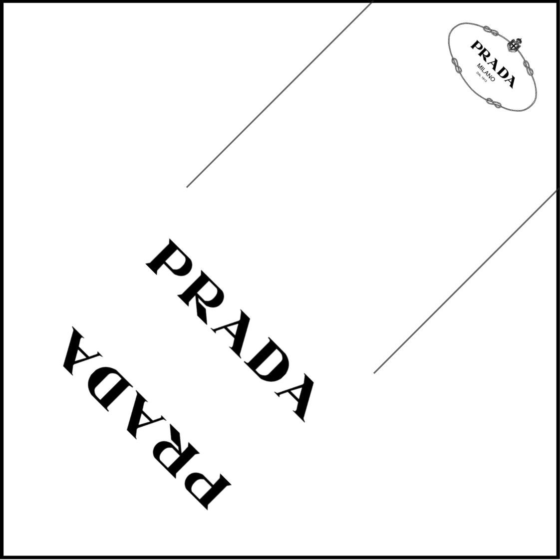 Sealtjes 95 x 95 mm -  Prada